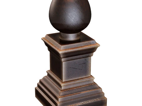 Alevli barbara siyah 41 cm 3D Model