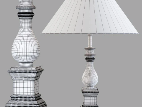 Alevli barbara siyah 41 cm 3D Model