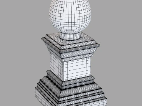 Alevli barbara siyah 41 cm 3D Model