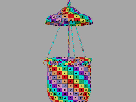Flamant copley chandelier 3D मॉडल