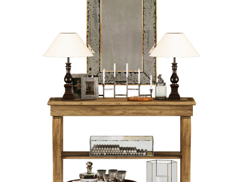Flamant decorative set 003 Model 3D