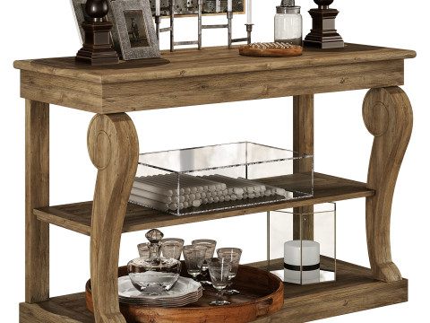 Flamant decorative set 003 Model 3D