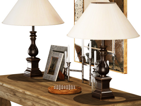 Flamant decorative set 003 Model 3D