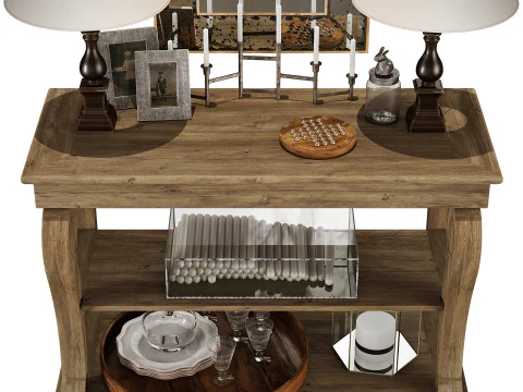 Flamant decorative set 003 3D Model