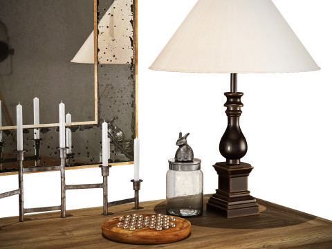 Flamant decorative set 003 Model 3D