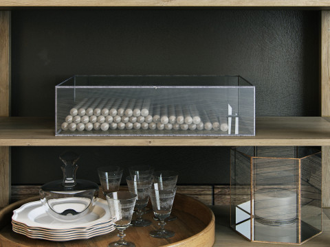 Flamant decorative set 003 Model 3D