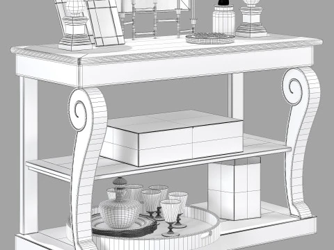 Flamant decorative set 003 3D Model