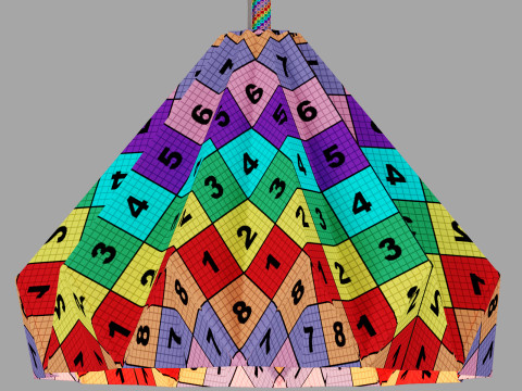 Flamant jasper chandelier 3Dモデル