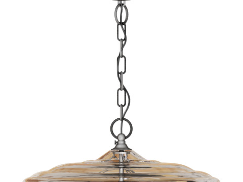 Flamant ruford glass 6 lamps chandelier 3D Model