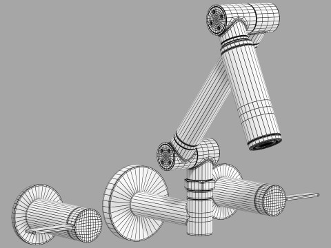 Kohler karbon K-T6277-C12-CP faucet 3D Model
