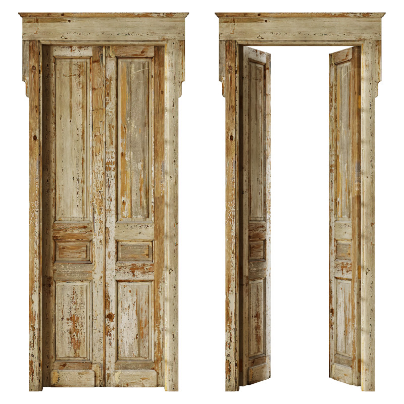 Old classic door 005 Modelo 3D .c4d .max .obj .3ds .fbx .stl .blend 