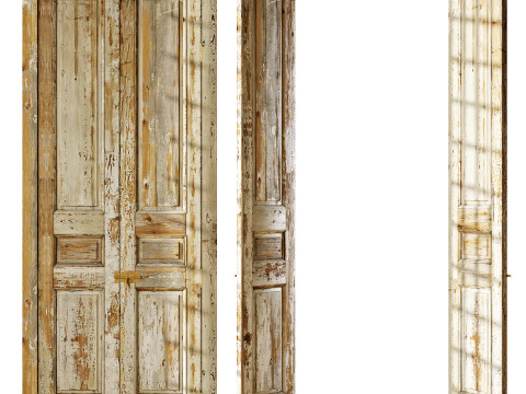 Old classic door 005 Modelo 3D