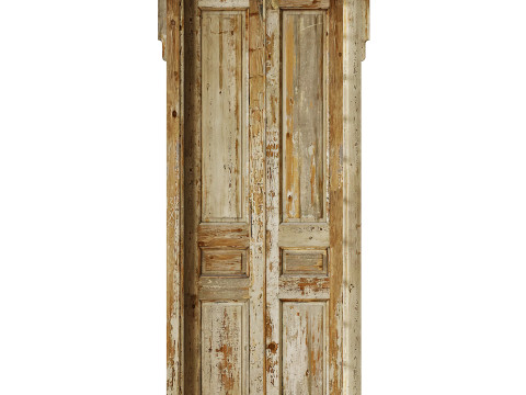Old classic door 005 Modelo 3D