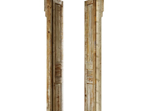 Old classic door 005 Modelo 3D