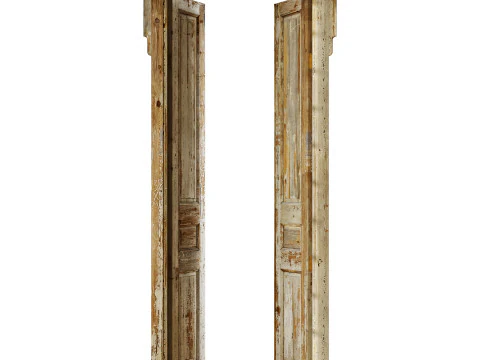 पुराना क्लासिक दरवाजा 005 3D मॉडल