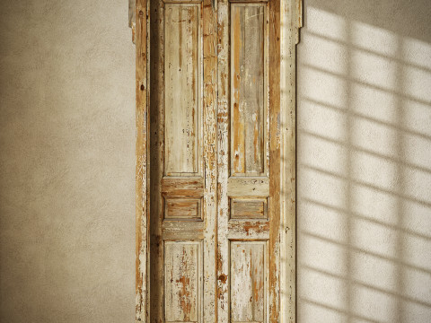 Old classic door 005 Modelo 3D