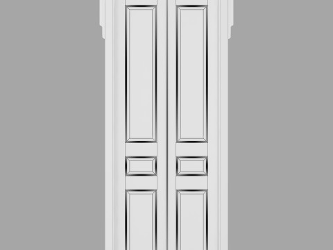 Old classic door 005 Modelo 3D
