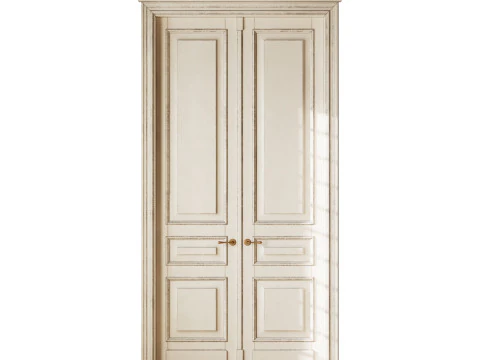 Old classic door 006 3D Model