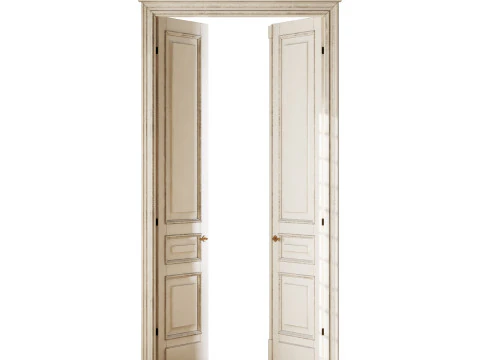 Old classic door 006 3D Model