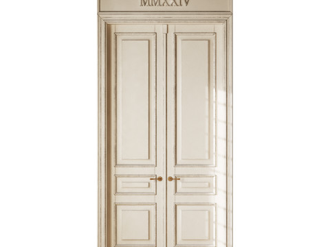 Old classic door 007 Modelo 3D