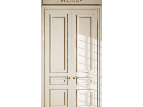 Old classic door 007 Modelo 3D