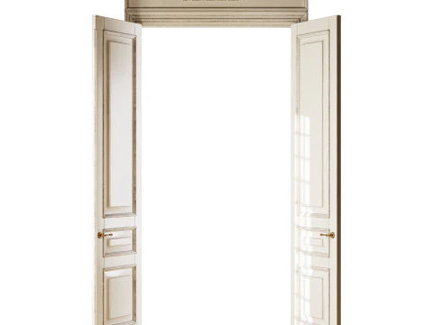 Old classic door 007 3D Model