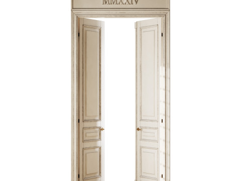 Old classic door 007 Modelo 3D