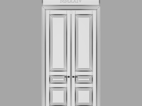 Old classic door 007 Modelo 3D