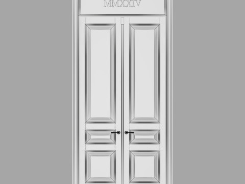 Old classic door 008 3D-Modell