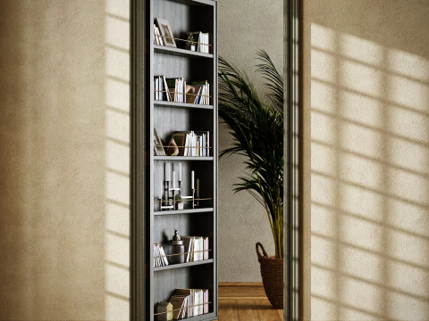 Secret door 001 3D Model