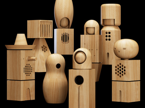 Teenage engineering choir CH-8 speaker 3Dモデル