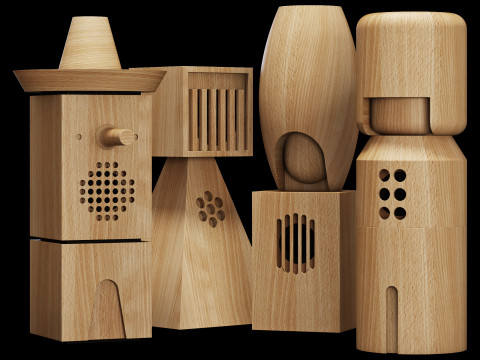 Teenage engineering choir CH-8 speaker 3Dモデル