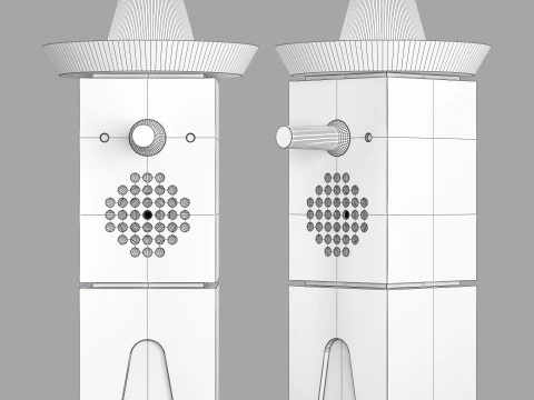 십대 공학 합창단 CH-8 Carlo 스피커 3D 모델