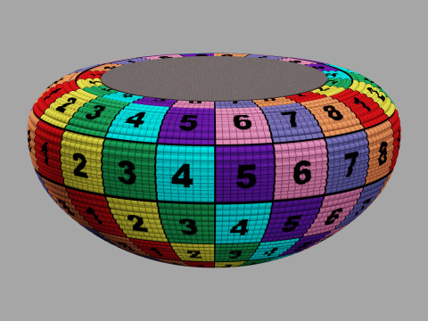 Qeeboo nami table Model 3D