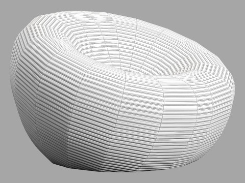 Qeeboo nami armchair 3D Model