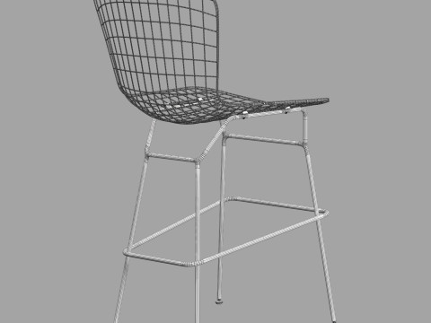 Zuo wire barstool 3D Model