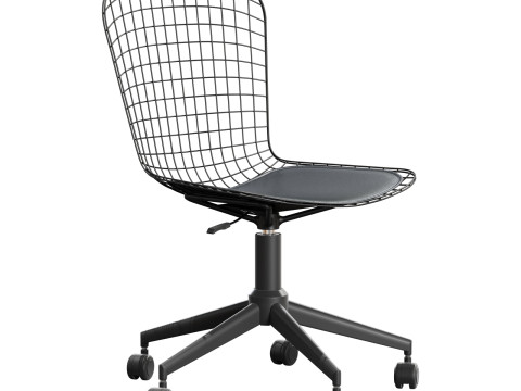 Zuo wire office chair Model 3D