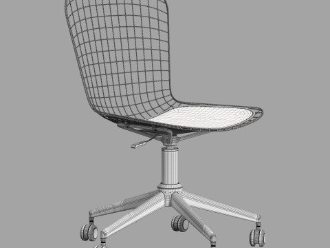 Zuo wire office chair Model 3D