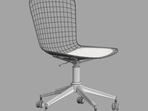 Zuo wire office chair 3D Model