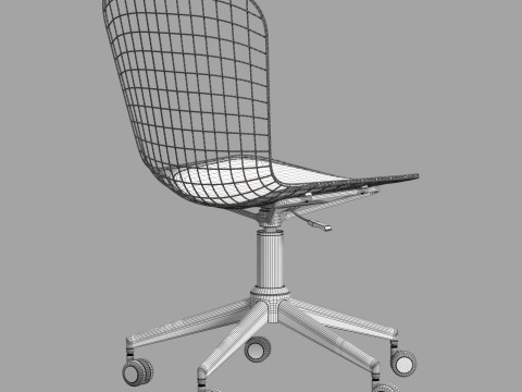 Zuo wire office chair Model 3D