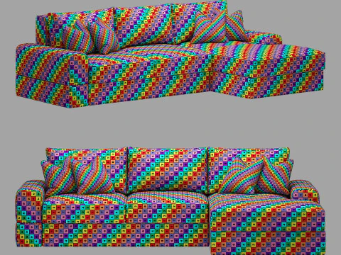 Ukrizra lounge sofa 3D Model