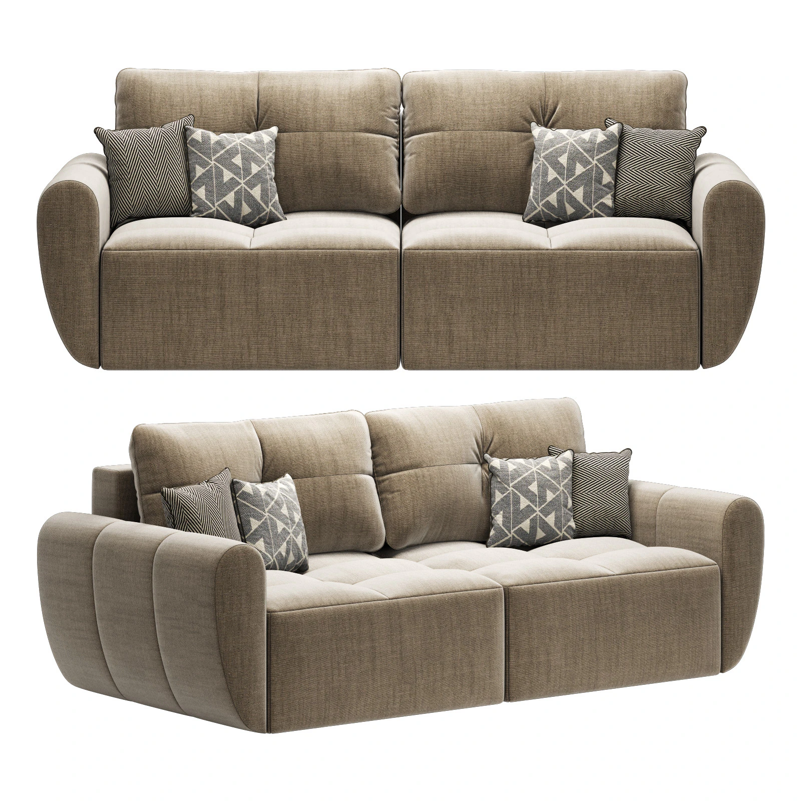 Ukrizra mairon sofa 3D Model .c4d .max .obj .3ds .fbx .stl .blend