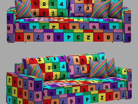 Ukrizra odry sofa 3Dモデル