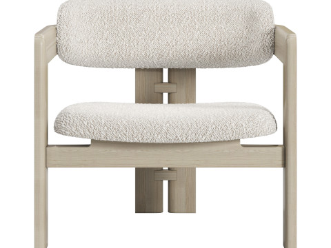 Gallotti and radice 0417 longue armchair 3D 모델