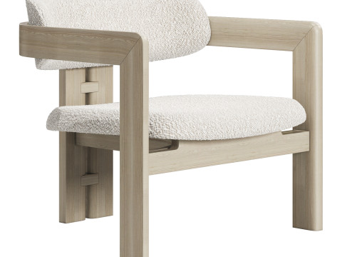 Gallotti and radice 0417 longue armchair 3D 모델
