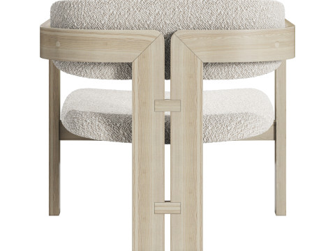 Gallotti and radice 0417 longue armchair 3D 모델