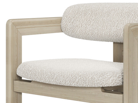 Gallotti and radice 0417 longue armchair 3D 모델