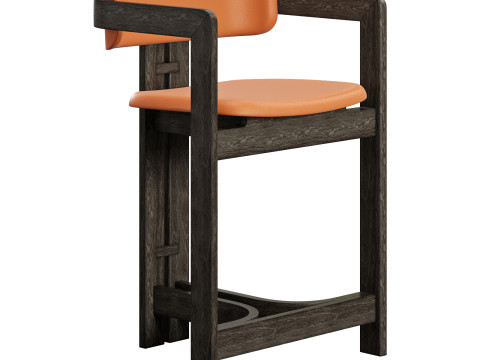 Gallotti and radice 0419 stool low 3D Model