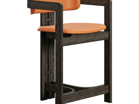 Gallotti and radice 0419 stool low 3D Model