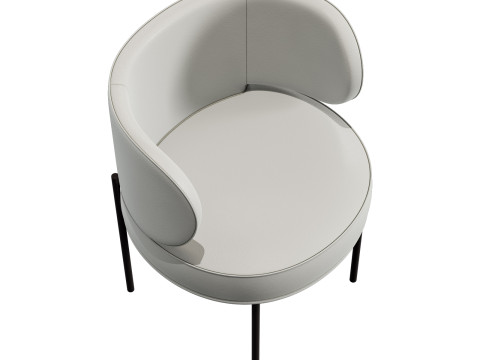 Gallotti and radice akiko chair 3D 모델